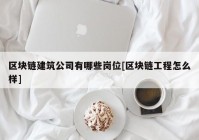 区块链建筑公司有哪些岗位[区块链工程怎么样]