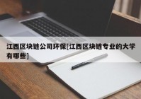 江西区块链公司环保[江西区块链专业的大学有哪些]